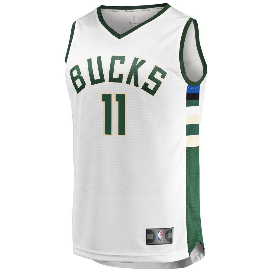 Brook Lopez Milwaukee Bucks Fast Break Replica Jersey - Association Edition – White