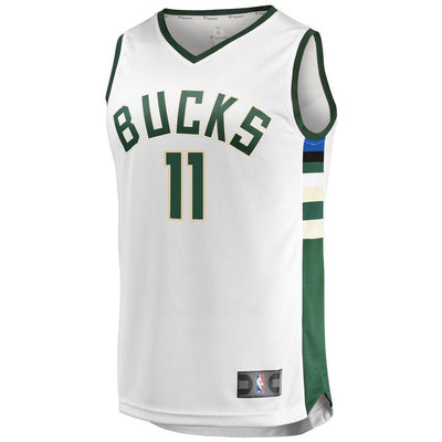 Brook Lopez Milwaukee Bucks Fast Break Replica Jersey - Association Edition – White