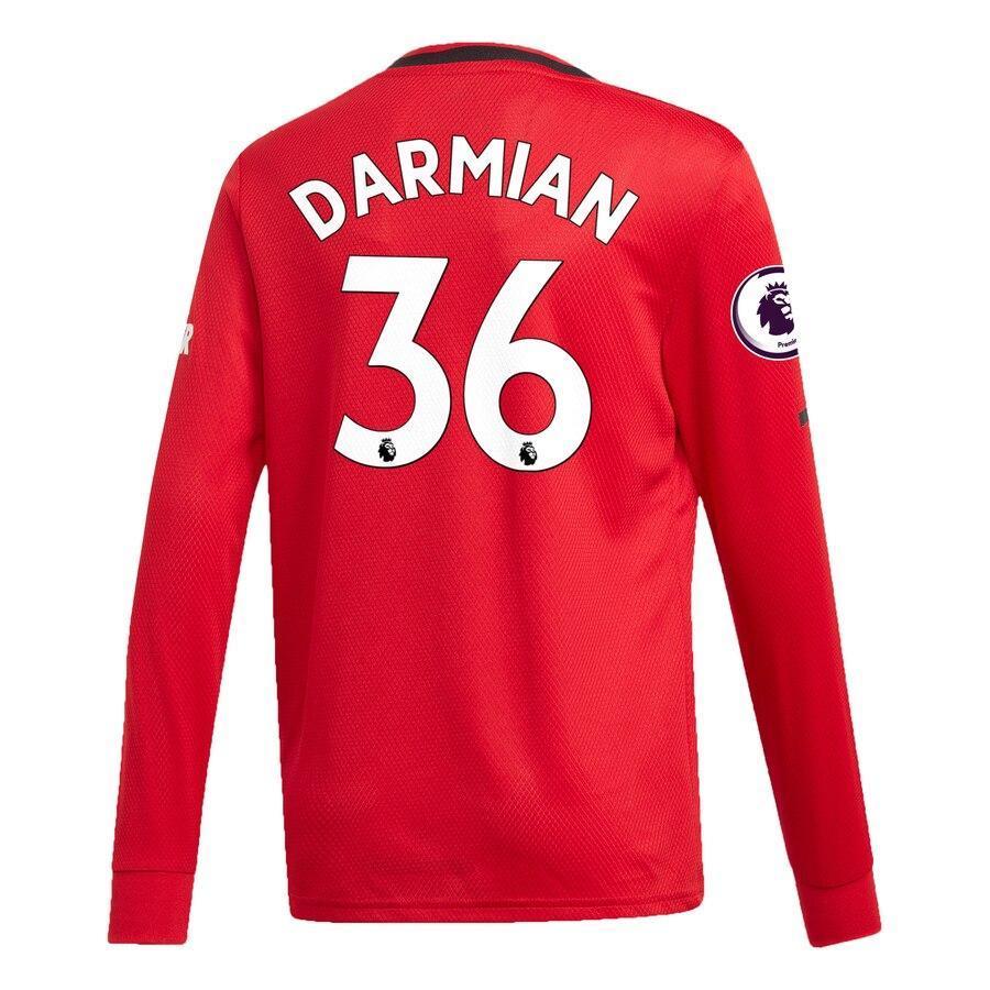 Matteo Darmian Manchester United adidas Youth 2019/20 Home Replica Long Sleeve Player Jersey – Red