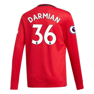 Matteo Darmian Manchester United adidas Youth 2019/20 Home Replica Long Sleeve Player Jersey – Red