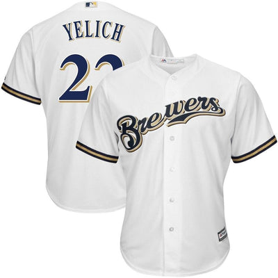 Christian Yelich Milwaukee Brewers Big & Tall Home Cool Base Player Jersey