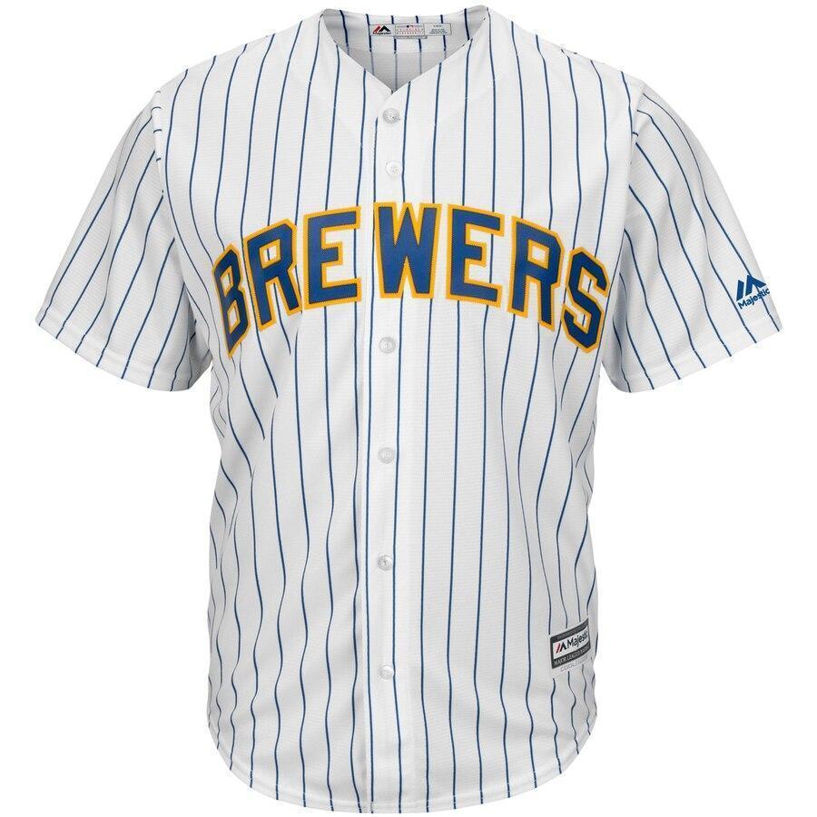 Christian Yelich Milwaukee Brewers White Big & Tall Alternate Cool Base Player Jersey