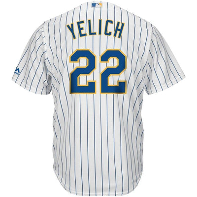 Christian Yelich Milwaukee Brewers White Big & Tall Alternate Cool Base Player Jersey