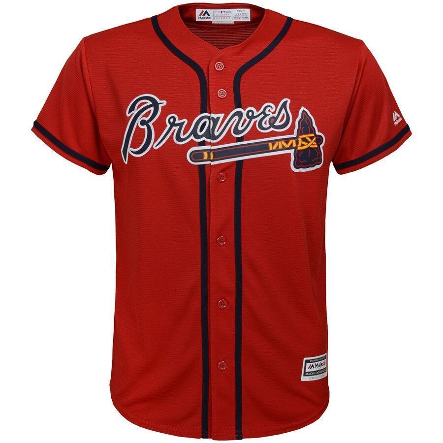 Freeman 5 Atlanta Braves Youth Navy Official Cool Base Player Jersey
