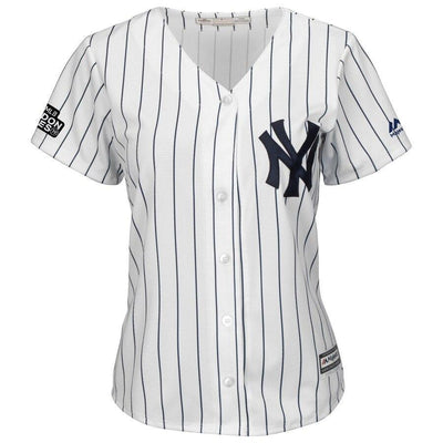 Aaron Judge 99 New York Yankees Women's White/Navy 2019 London Series Cool Base Player Jersey