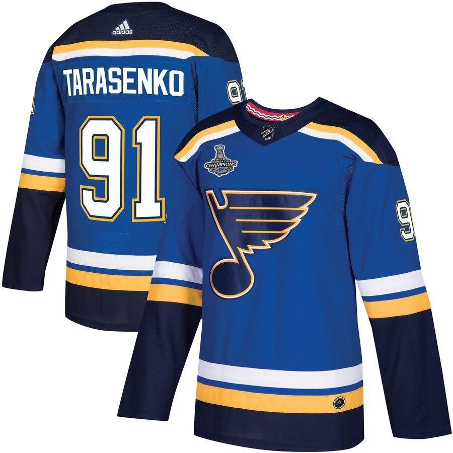 Vladimir Tarasenko St. Louis Blues 2019 Stanley Cup Champions  Player Jersey – Blue