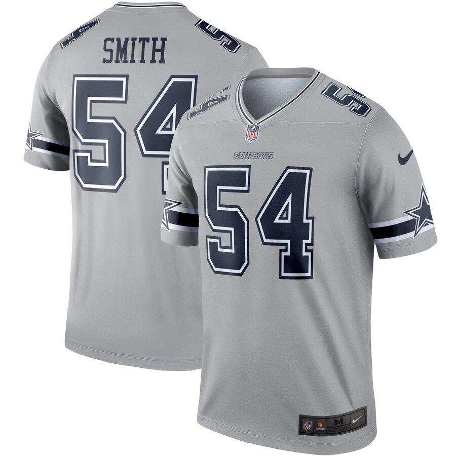 Jaylon Smith Dallas Cowboys Gray Inverted Legend Jersey