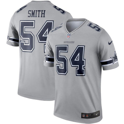 Jaylon Smith Dallas Cowboys Gray Inverted Legend Jersey