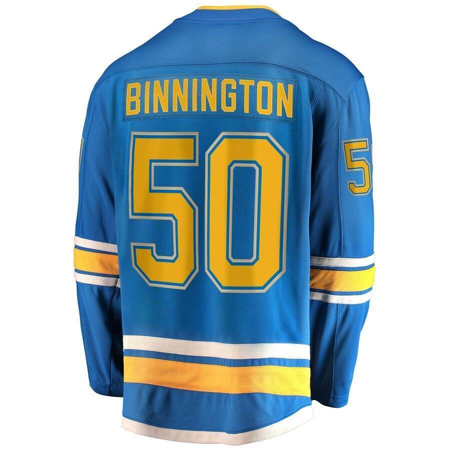 Jordan Binnington St. Louis Blues Blue 2019 Stanley Cup Champions Alternate Breakaway Player Jersey