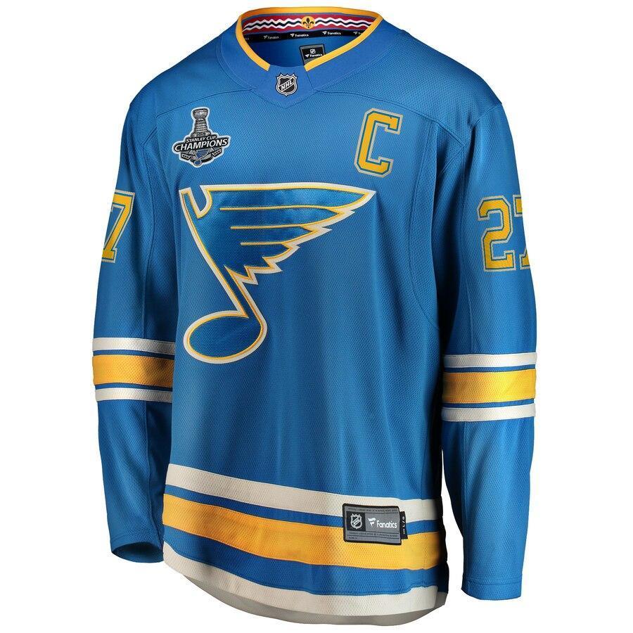 Alex Pietrangelo St. Louis Blues  Branded 2019 Stanley Cup Champions Alternate Breakaway Player Jersey - Blue