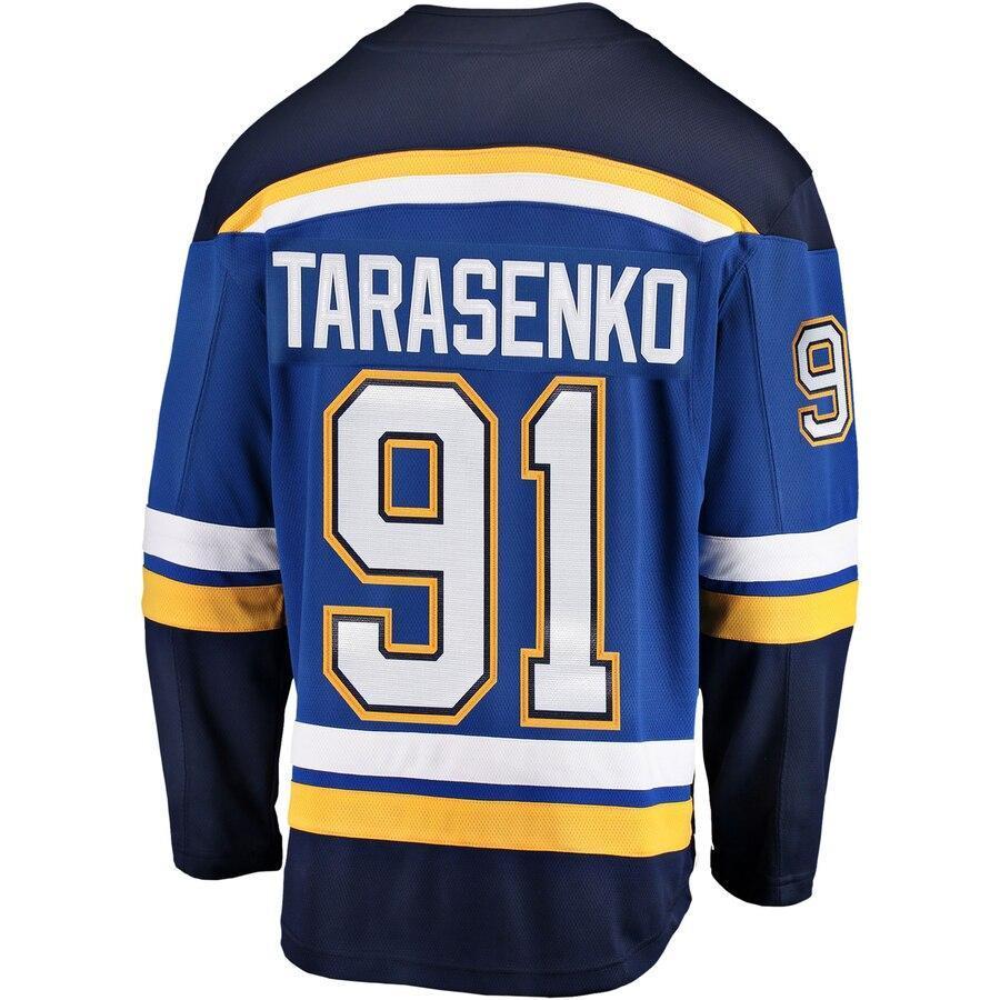 Men's St. Louis Blues Vladimir Tarasenko Fanatics Branded Blue 2019 Stanley Cup Champions Breakaway Patch Player Jersey