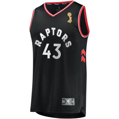 Pascal Siakam Toronto Raptors Youth 2019 NBA Finals Champions Fast Break Replica Player Jersey Black – Statement Edition