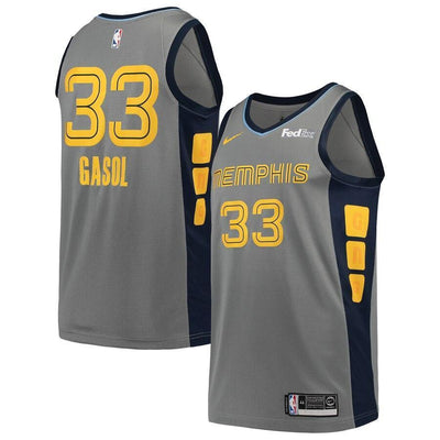 Marc Gasol Memphis Grizzlies 2018/19 City Edition Swingman Jersey – Gray