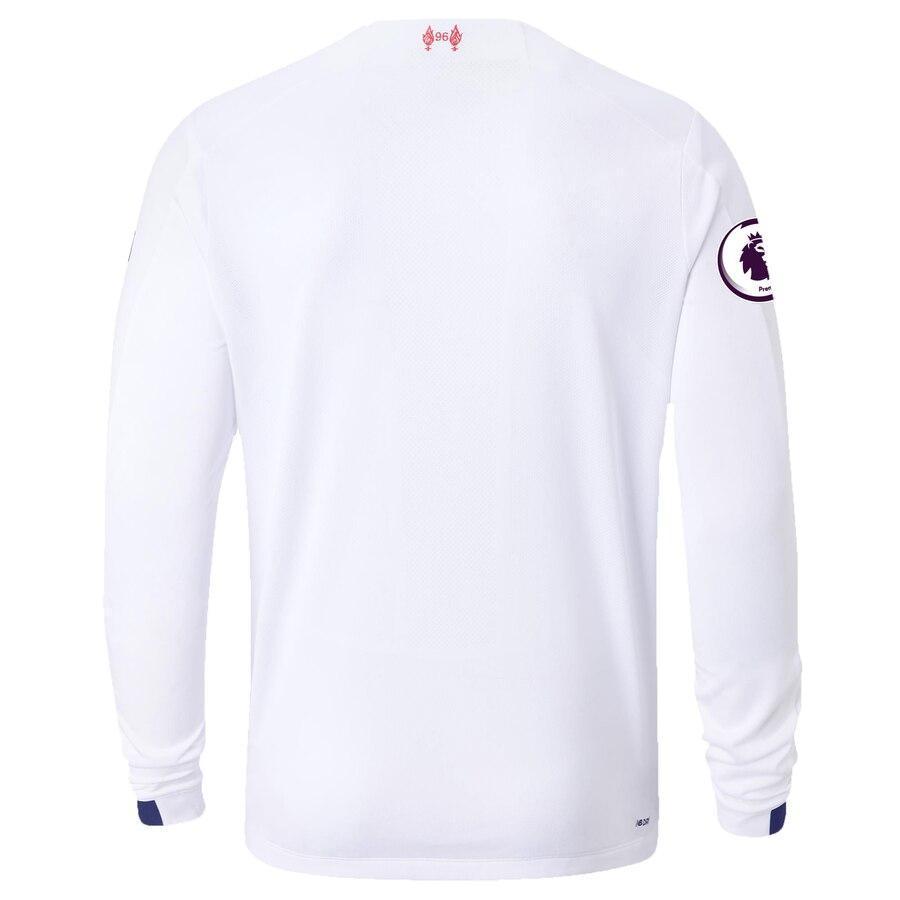 Liverpool New Balance 2019/20 Away Replica Long Sleeve Jersey – White