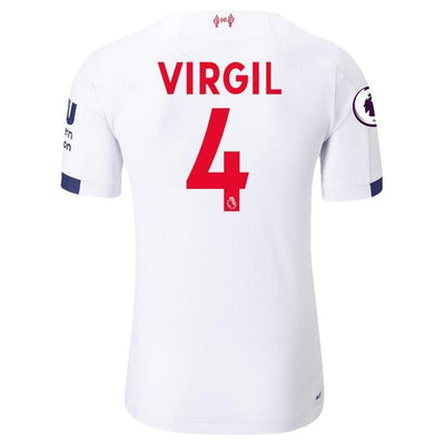Virgil Van Dijk Liverpool New Balance 2019/20 Away Authentic Player Jersey – White