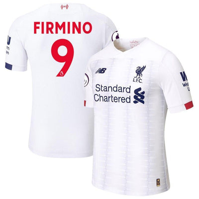 Roberto Firmino Liverpool New Balance 2019/20 Away Authentic Player Jersey – White