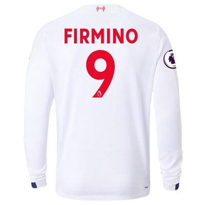 Roberto Firmino Liverpool New Balance 2019/20 Away Replica Long Sleeve Player Jersey – White