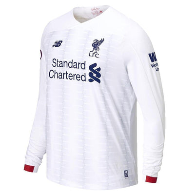 Sadio Mané Liverpool New Balance 2019/20 Away Replica Long Sleeve Player Jersey – White