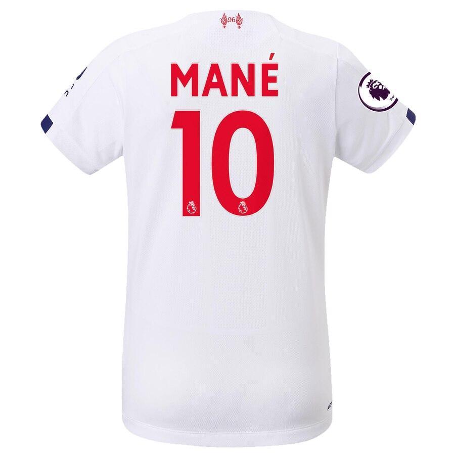 Sadio Mané Liverpool New Balance Women's 2019/20 Away Replica Stadium Player Jersey – White