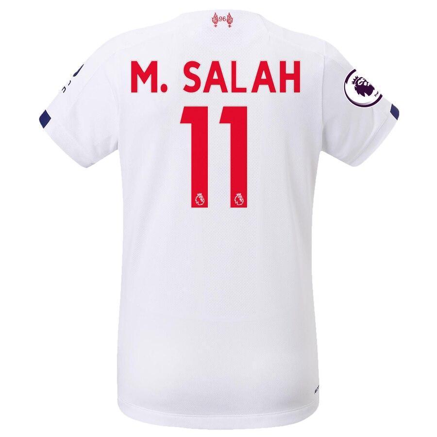 Mohamed Salah Liverpool New Balance Women's 2019/20 Away Replica Stadium Player Jersey – White