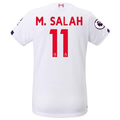 Mohamed Salah Liverpool New Balance Women's 2019/20 Away Replica Stadium Player Jersey – White