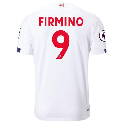 Roberto Firmino Liverpool New Balance Youth 2019/20 Away Replica Stadium Player Jersey – White