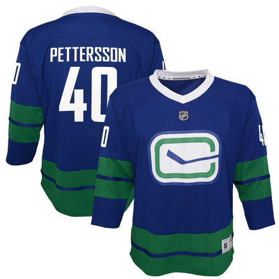 Elias Pettersson 40 Vancouver Canucks Youth Royal 2019/20 Alternate Replica Player Jersey