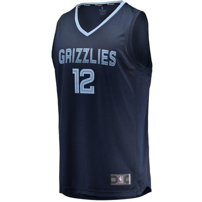 Ja Morant Memphis Grizzlies 2019 NBA Draft First Round Pick Fast Break Replica Jersey Navy - Icon Edition