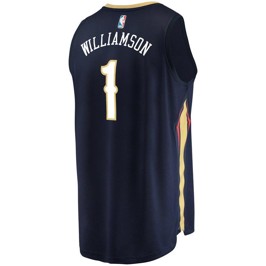 Zion Williamson New Orleans Pelicans 2019 NBA Draft First Round Pick Fast Break Replica Jersey - Icon Edition