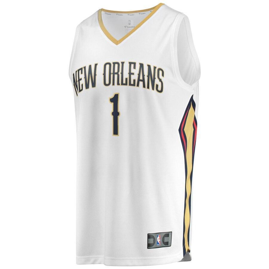 Zion Williamson New Orleans Pelicans 2019 NBA Draft First Round Pick Fast Break Replica Jersey - Icon Edition