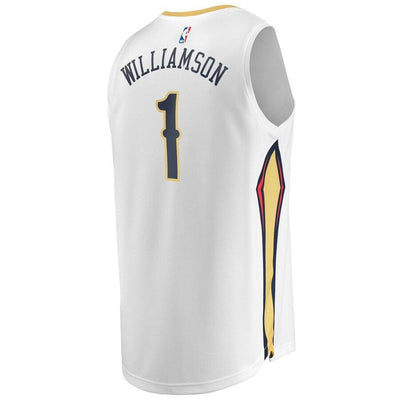 Zion Williamson New Orleans Pelicans 2019 NBA Draft First Round Pick Fast Break Replica Jersey - Statement Edition