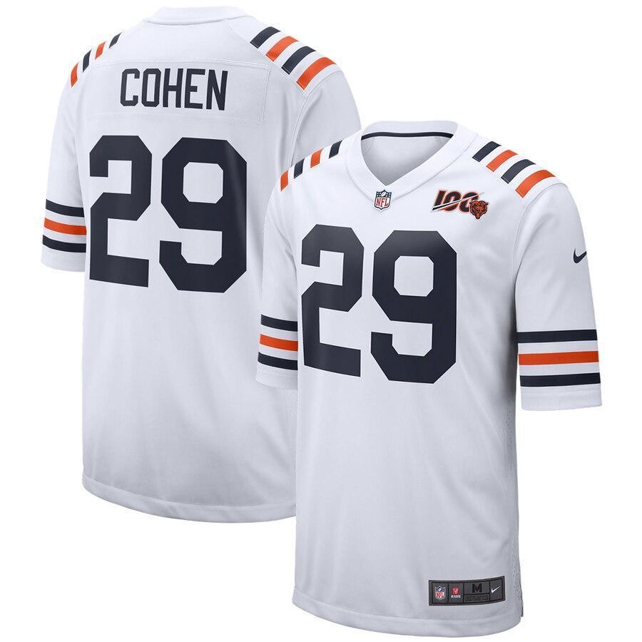 Tarik Cohen 29 Chicago Bears 100th Season Game Jersey