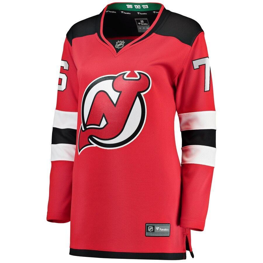 P.K. Subban New Jersey Devils Branded Women's Home Breakaway Jersey – Red