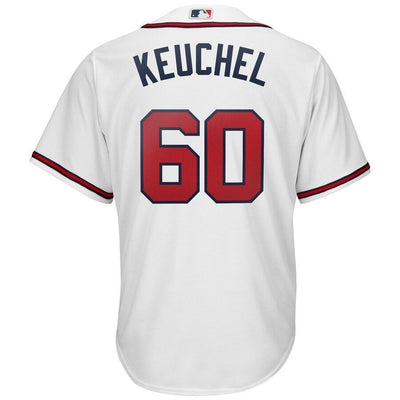 Dallas Keuchel 60 Atlanta Braves White Home Official Cool Base Player Jersey
