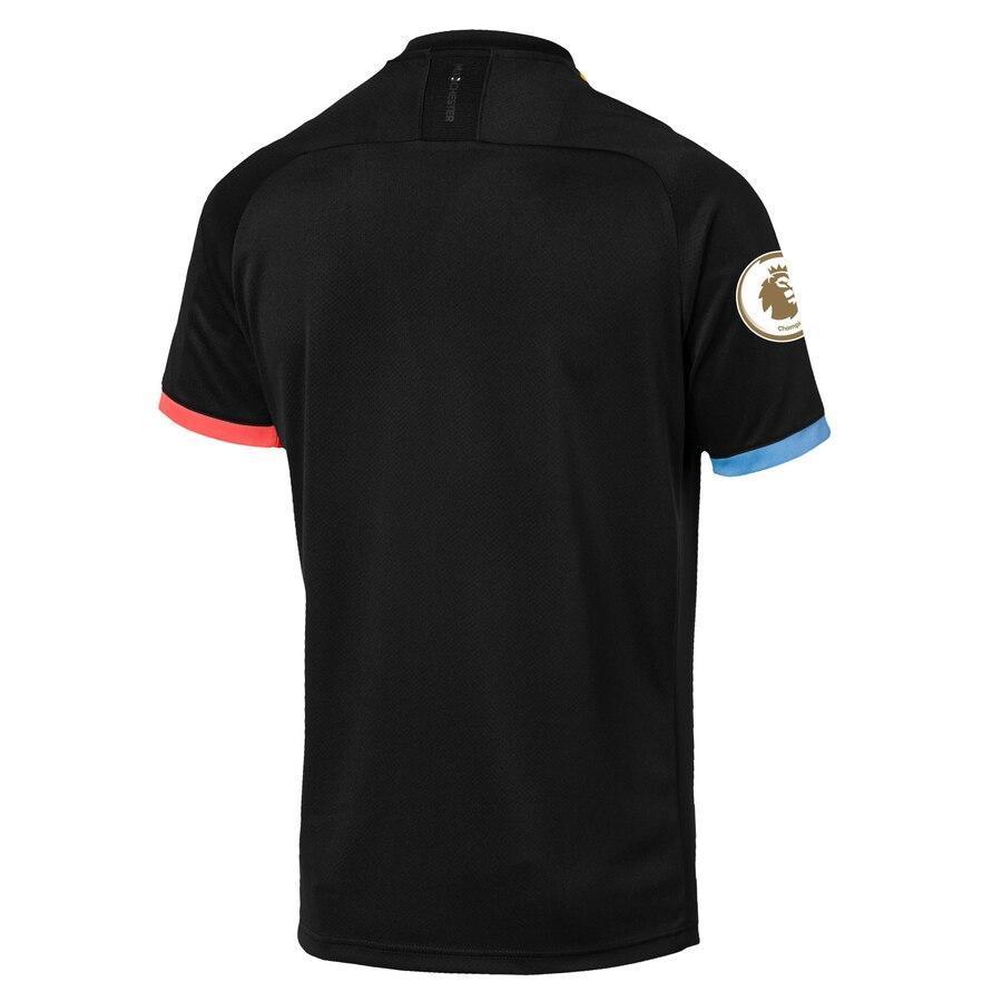 Manchester City Puma 2019/20 Away Replica Blank Jersey – Black