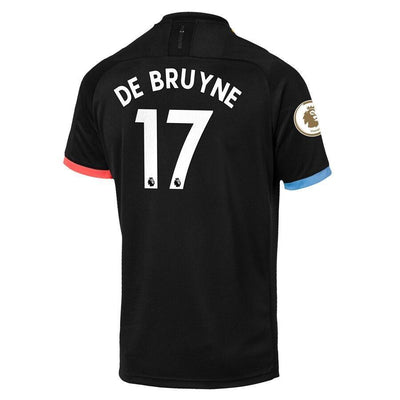 Kevin De Bruyne Manchester City Puma 2019/20 Away Replica Player Jersey – Black