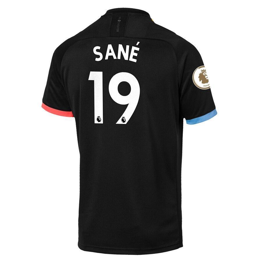 Leroy Sané Manchester City Puma 2019/20 Away Replica Player Jersey – Black
