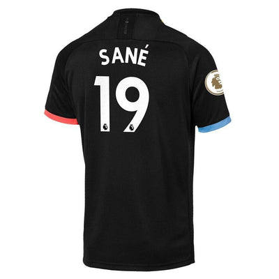 Leroy Sané Manchester City Puma 2019/20 Away Replica Player Jersey – Black