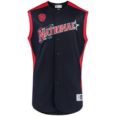 Christian Yelich National League 2019 MLB All-Star Game Workout Player Jersey - Navy