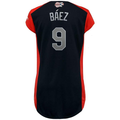 Javier Báez National League Majestic Women's 2019 MLB All-Star Game Workout Player Jersey - Navy