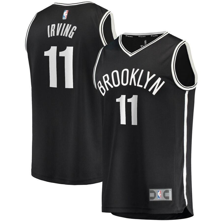Kyrie Irving Brooklyn Nets Black 2019/20 Fast Break Replica Jersey – Icon Edition