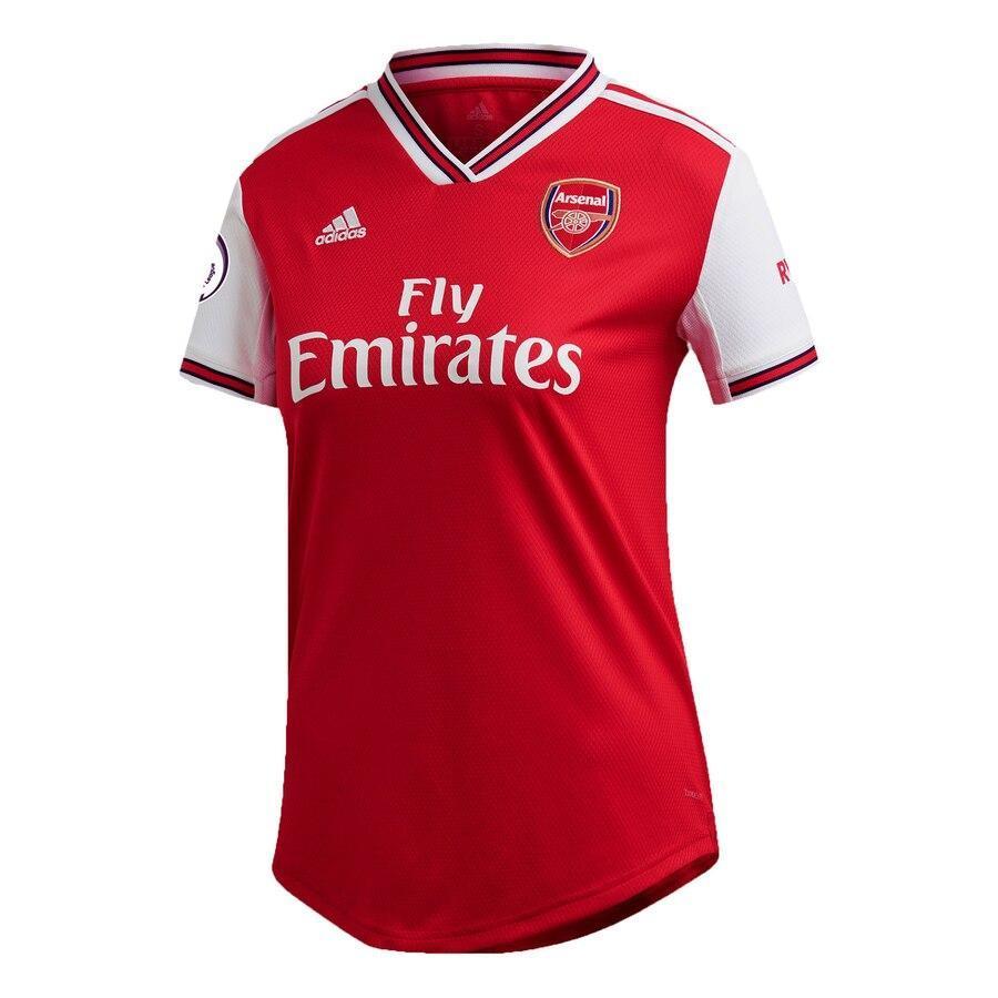Pierre-Emerick Aubameyang Arsenal adidas Women's 2019/20 Home Replica Player Jersey – Red