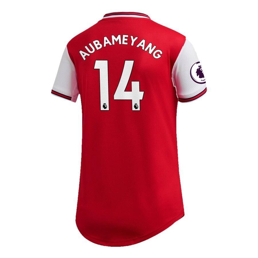 Pierre-Emerick Aubameyang Arsenal adidas Women's 2019/20 Home Replica Player Jersey – Red
