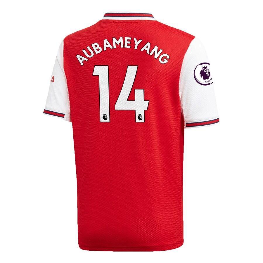Pierre-Emerick Aubameyang Arsenal adidas Youth 2019/20 Home Replica Player Jersey – Red