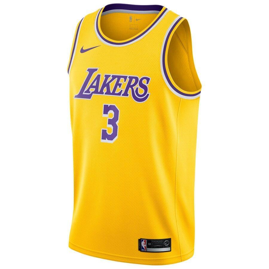 Anthony Davis Los Angeles Lakers 2019/20 Swingman Jersey Gold – Icon Edition