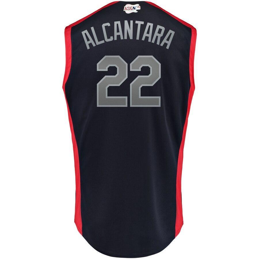 Sandy Alcantara 22 National League Navy/Red 2019 MLB All-Star Game Workout Player Jersey
