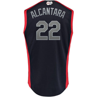 Sandy Alcantara 22 National League Navy/Red 2019 MLB All-Star Game Workout Player Jersey
