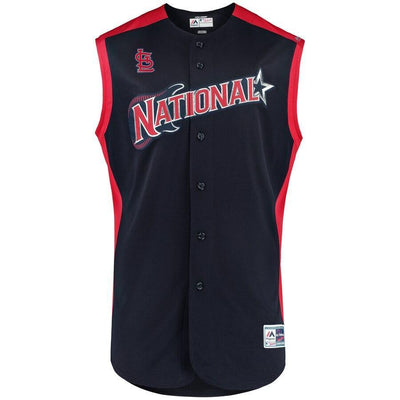 Paul DeJong 12 National League Navy/Red 2019 MLB All-Star Game Workout Player Jersey