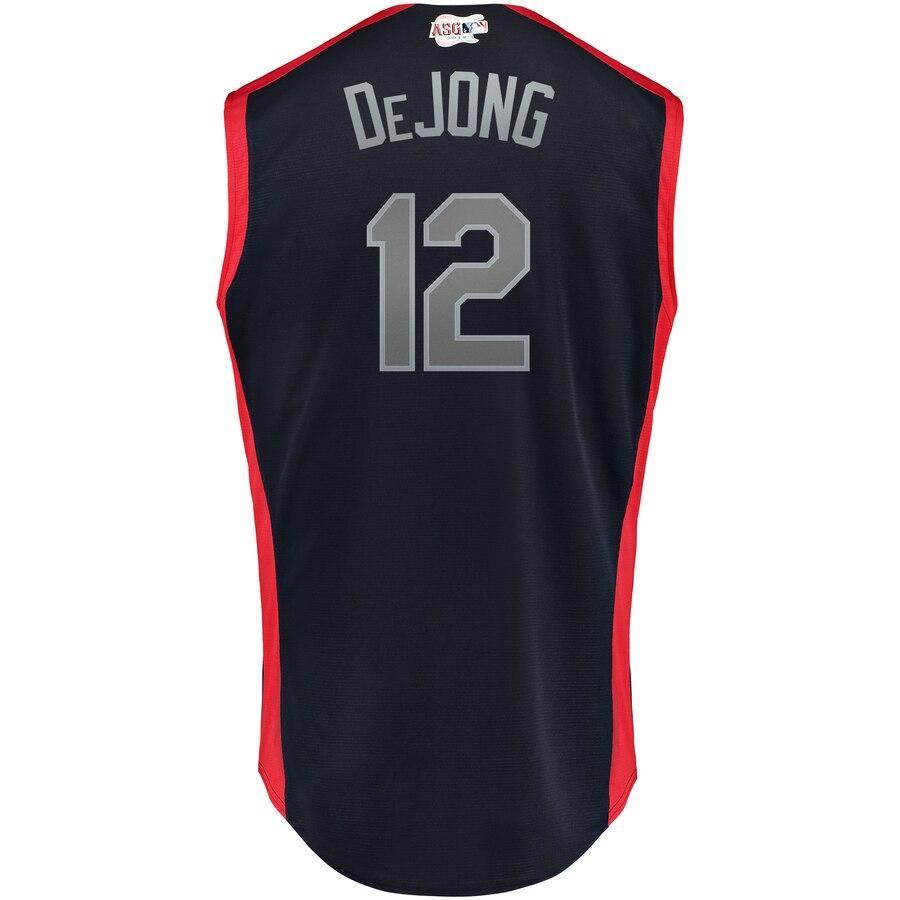 Paul DeJong 12 National League Navy/Red 2019 MLB All-Star Game Workout Player Jersey