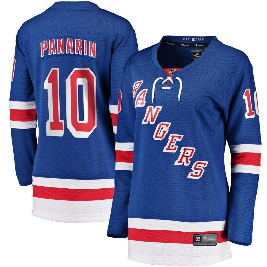 Artemi Panarin New York Rangers  Branded Women's Home Breakaway Player Jersey – Blue